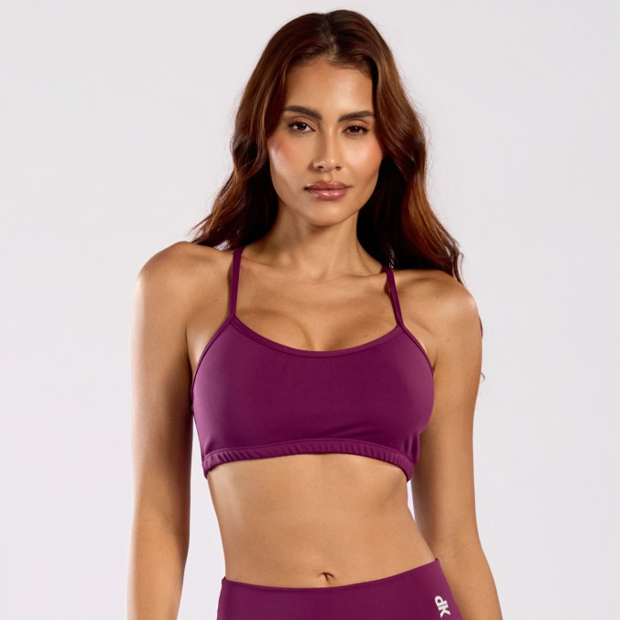 Top Basic Liso Poliamida Uva