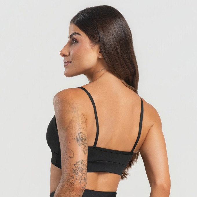 Top Básico Alça Fina Balance Preto