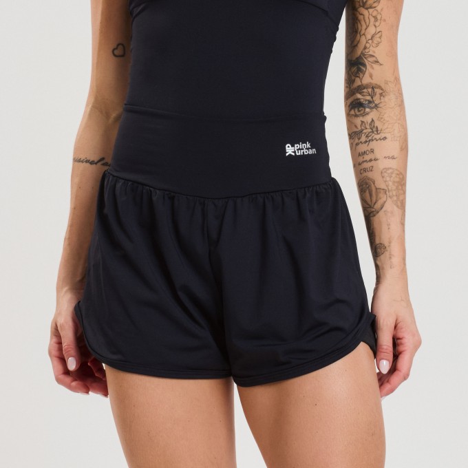 Short Beach Bolso Interno Basic Preto